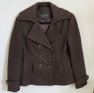 Nine West Brown Pea Coat
